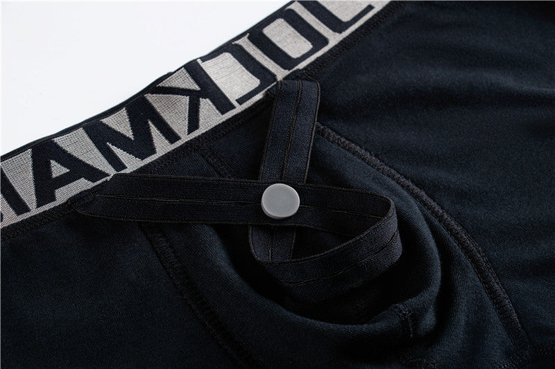 Men's simple youth underwear with lifting ring – breathable and supportive

