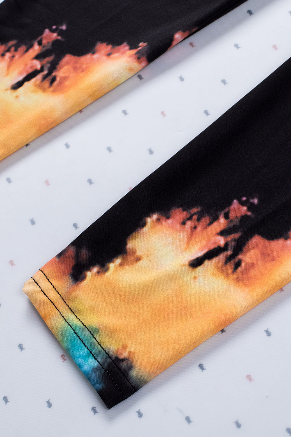 Multicolor Tie Dye Hollow Out Fitness Activewear Leggings Hot Deal Warehouse