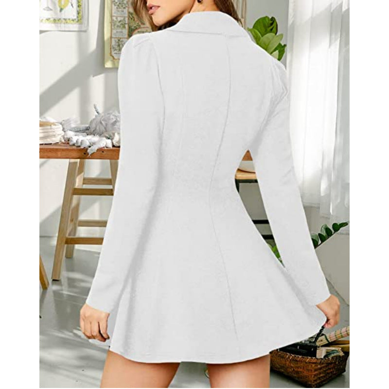double breasted jacket dress women