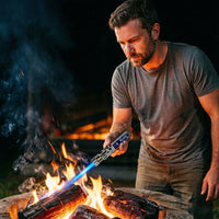 Windproof High‑Temperature High‑Power Outdoor Torch Lighter with LED Digital Display, Metal Body & Bottle Opener Hot Deal Warehouse