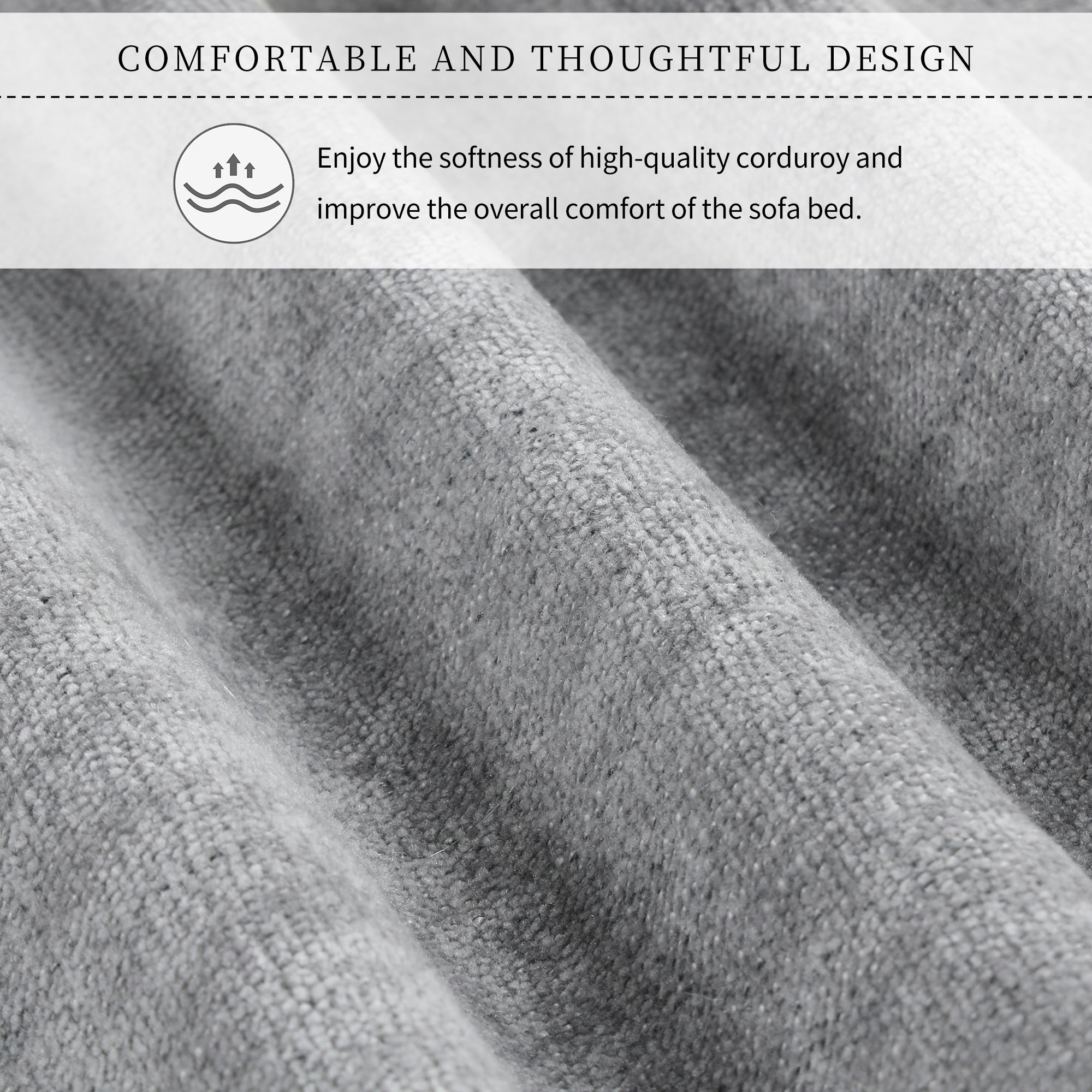 U Style Convertible Sofa With Pull Out Bed