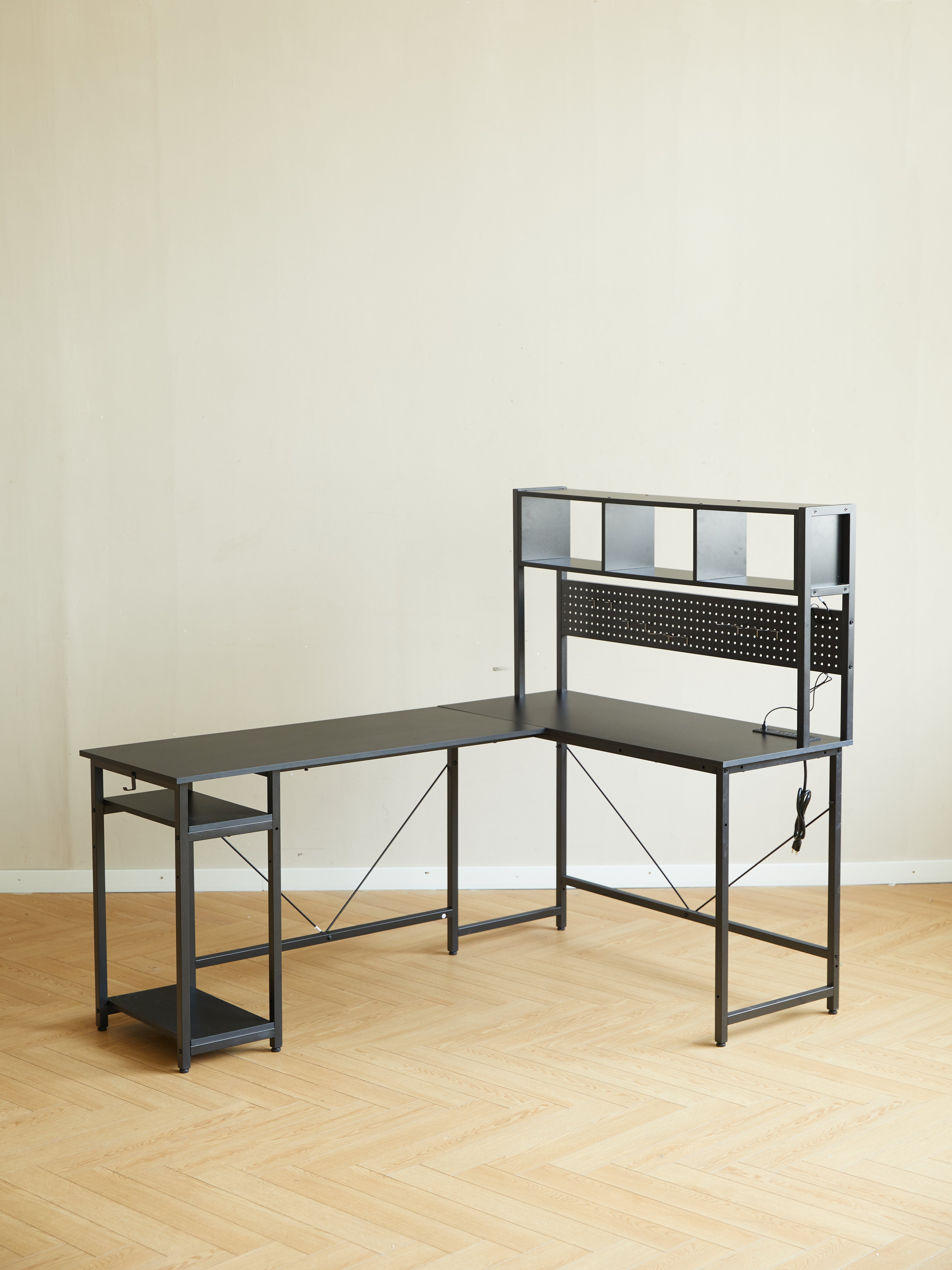 “94.5 inch L shaped gaming desk – spacious, ergonomic workstation for gamers and home office setups – Hot Deal Warehouse furniture”

