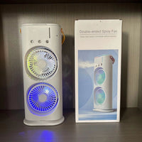 “Double Head Spray Fan – portable cooling fan with dual spray heads for refreshing mist and airflow, ideal for hot days and outdoor activities – Hot Deal Warehouse electronics”
