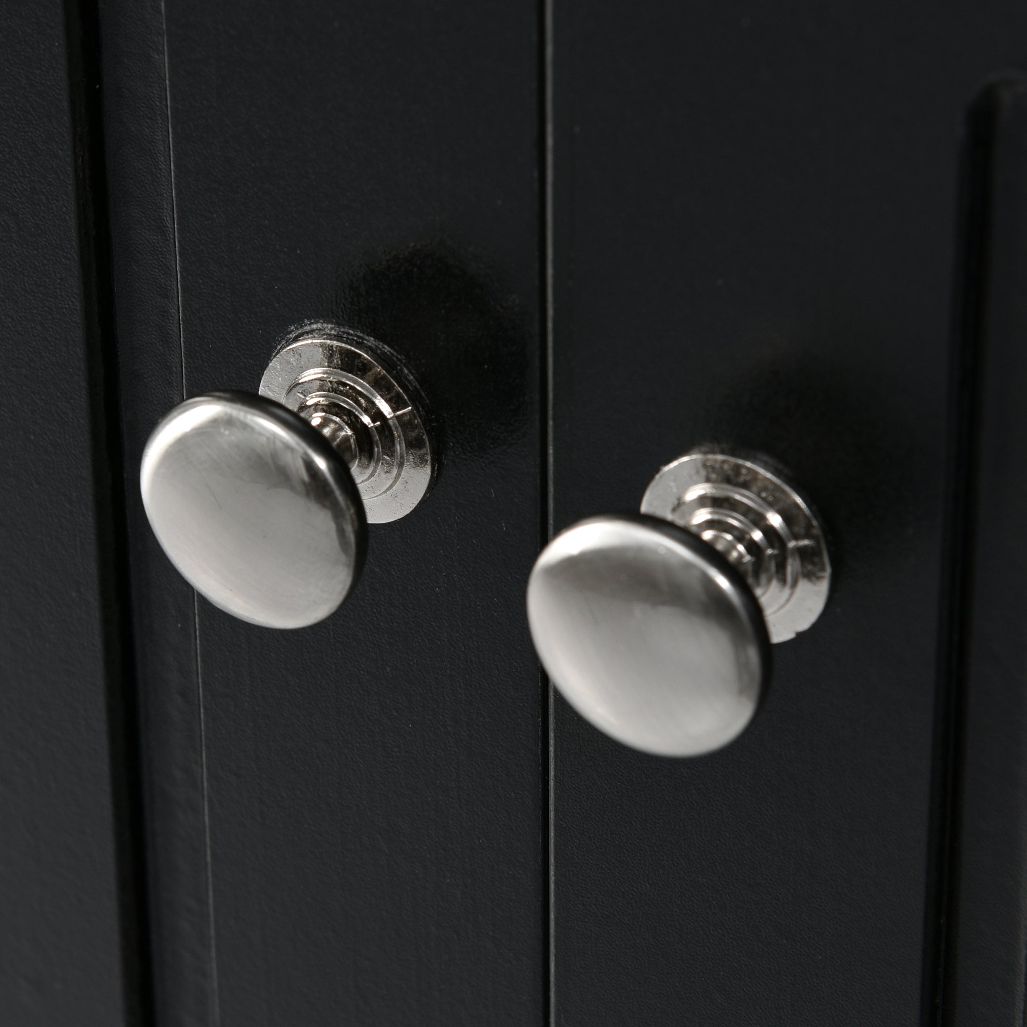 “Black triangle bathroom storage cabinet – modern, space-saving corner organizer for toiletries and essentials – Hot Deal Warehouse home furniture”

