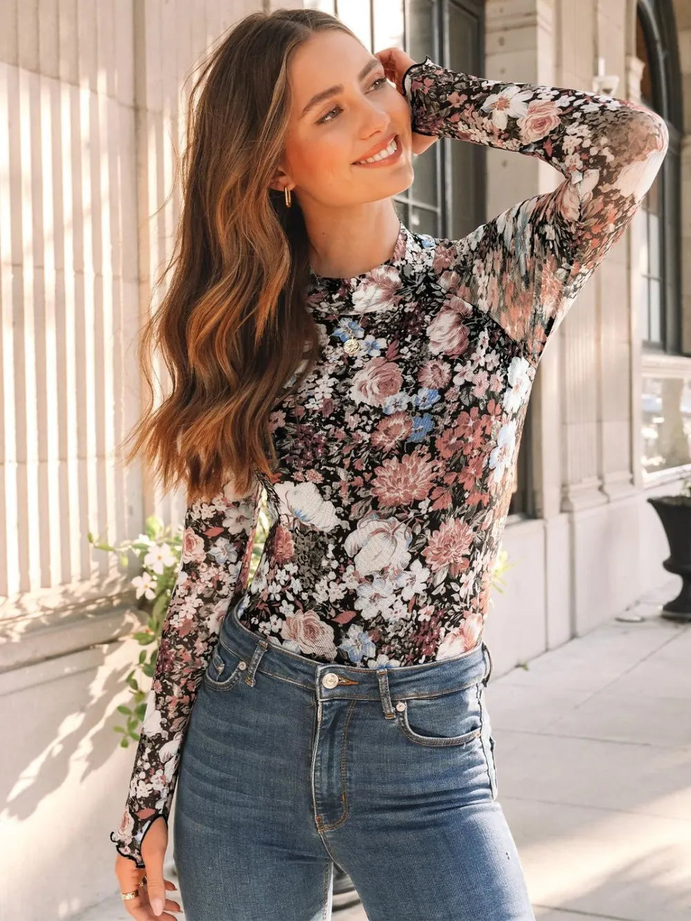 “Flora Blouse for Women – elegant women’s blouse with floral accents, ideal for both work and weekend style – Hot Deal Warehouse fashion”

