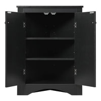 “Black triangle bathroom storage cabinet – modern, space-saving corner organizer for toiletries and essentials – Hot Deal Warehouse home furniture”

