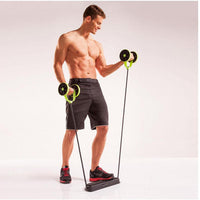 “Double Wheel Abdominal Power Roller – sturdy ab roller with dual wheels for enhanced stability, perfect for core workouts and strength training – Hot Deal Warehouse fitness”
