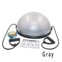 "High-quality yoga balance half ball with a textured surface for improved grip and stability. The half ball is designed for balance training, strengthening exercises, and enhancing flexibility, suitable for both beginners and advanced fitness levels."