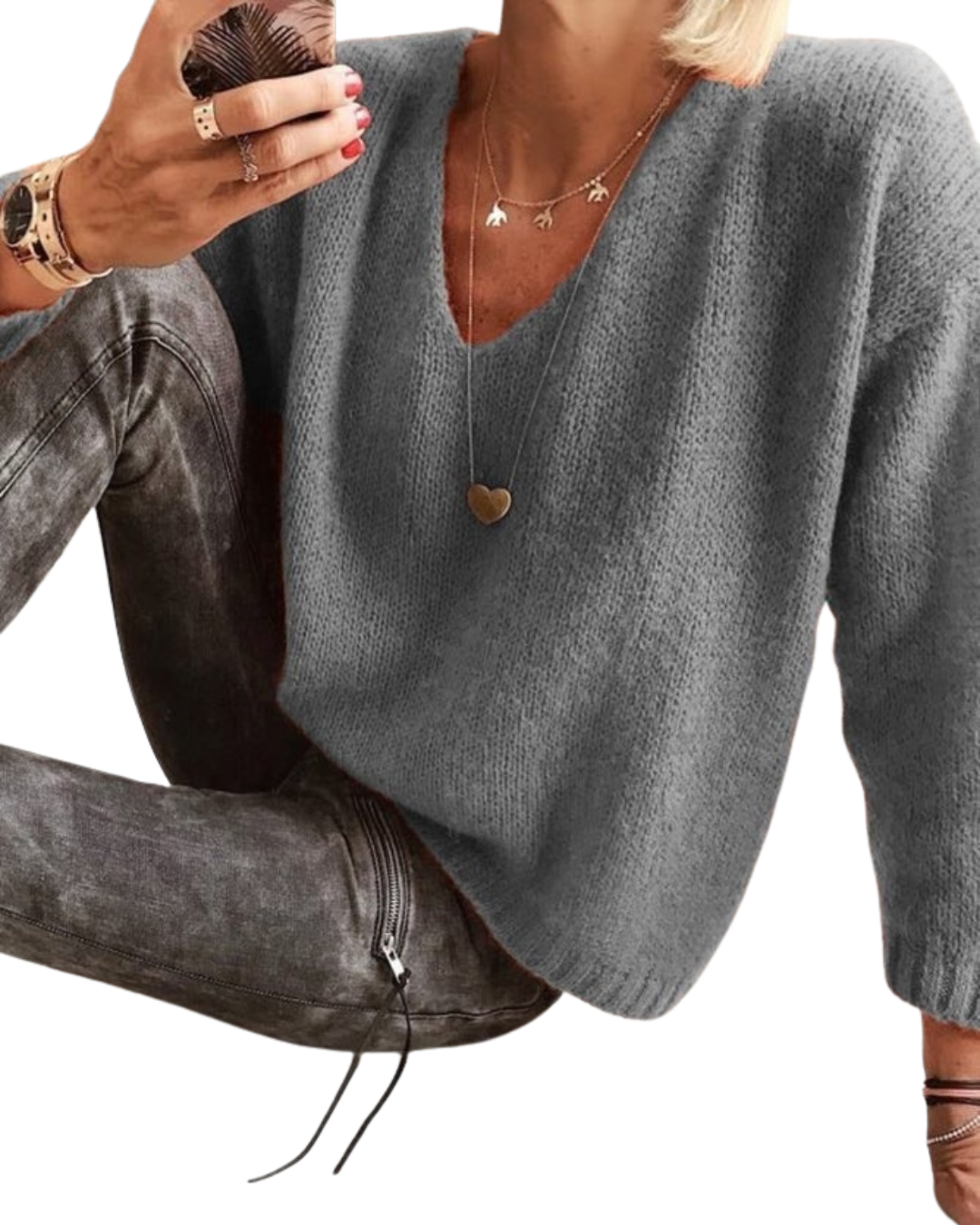relaxed knit sweater women Australia