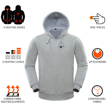 “Fiery Heated Jacket for Men – men’s heated jacket with adjustable warmth, ideal for outdoor activities in cold weather – Hot Deal Warehouse menswear”
