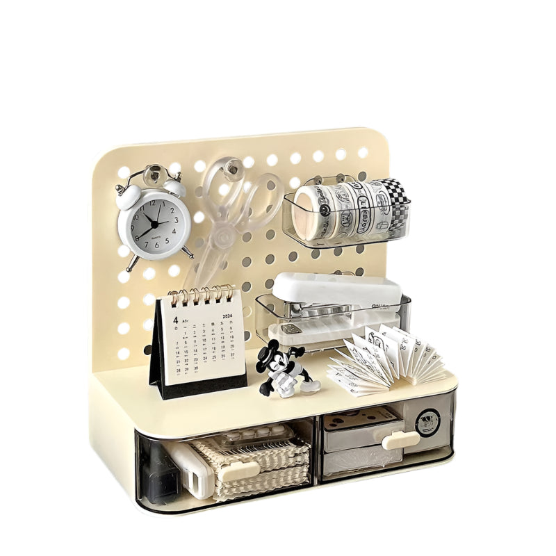 “Desk Organiser with Hook Drawer – multifunctional desk organizer featuring a handy hook and pull-out drawer, ideal for keeping your workspace tidy – Hot Deal Warehouse office supplies”
