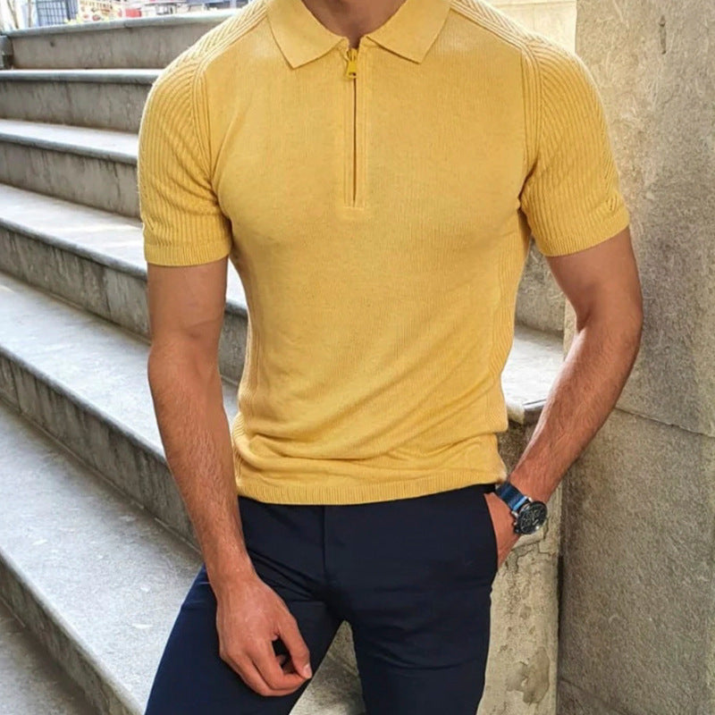 Men’s Slim-Fit Summer Knit Top