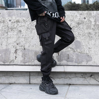 Multi-pocket Ankle-tied Trousers Hot Deal Warehouse