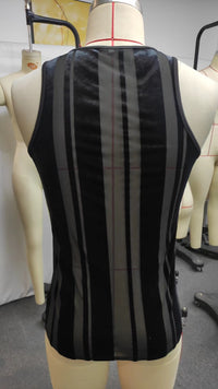 Men’s sexy see-through mesh vest, breathable summer tank top, stylish sleeveless clubwear.