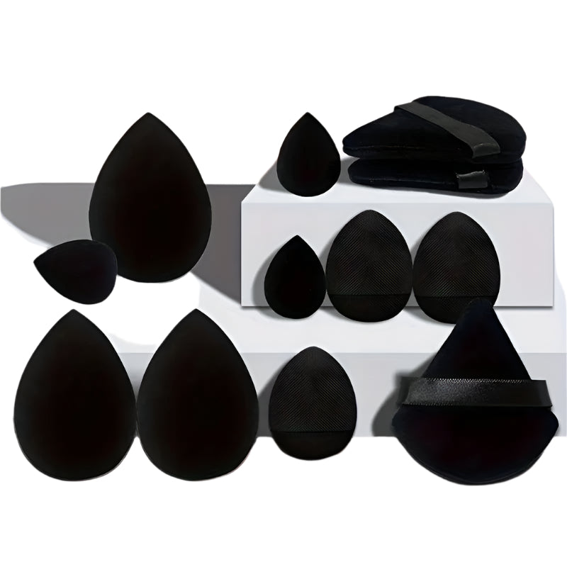 “12-piece makeup sponge blender beauty egg set – soft, reusable sponges for flawless foundation and blending – Hot Deal Warehouse beauty tools”

