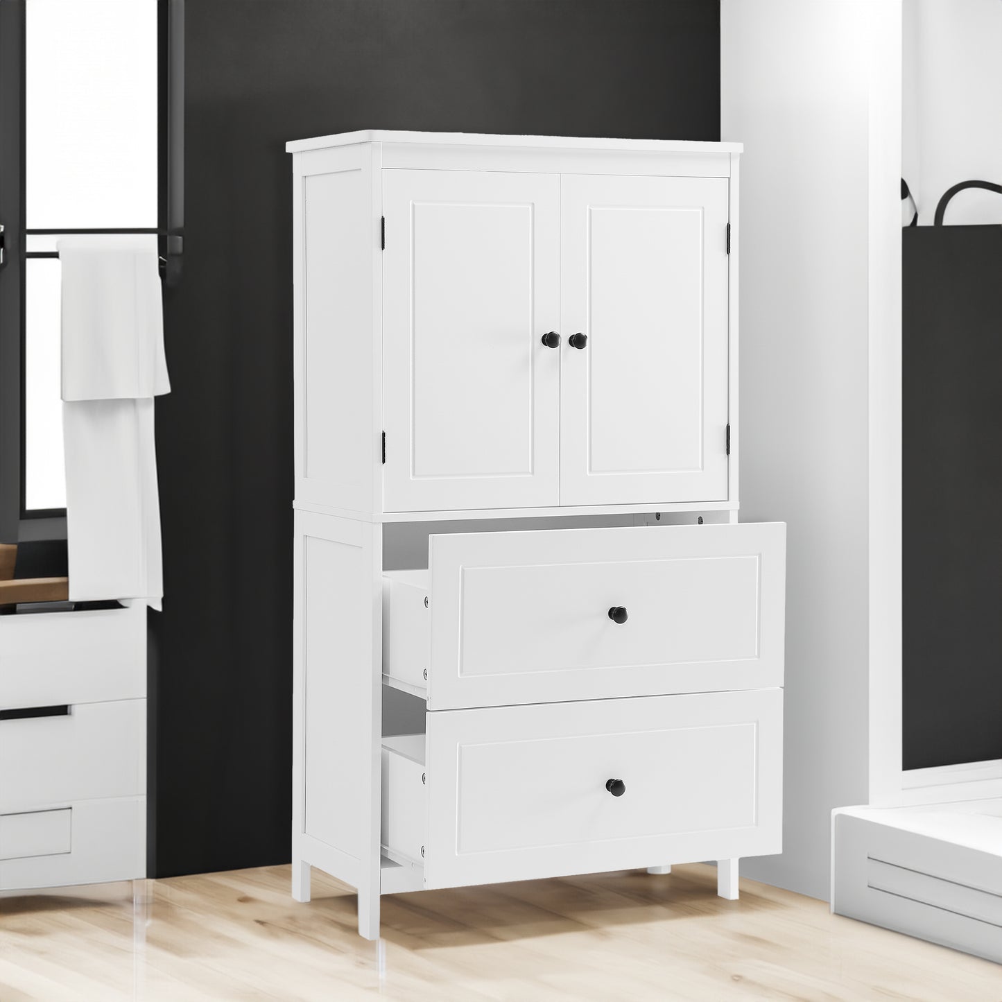 “Bathroom storage cabinet – stylish, space-saving organizer for toiletries, towels, and essentials – Hot Deal Warehouse home furniture”

