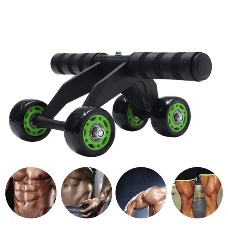 “Foldable 4 Wheel Ab Roller – compact, foldable ab roller for effective core workouts at home or on the go – Hot Deal Warehouse fitness”
