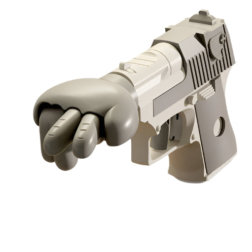 Punch gun table game toy for kids with interactive hand-triggered props and colorful design.

