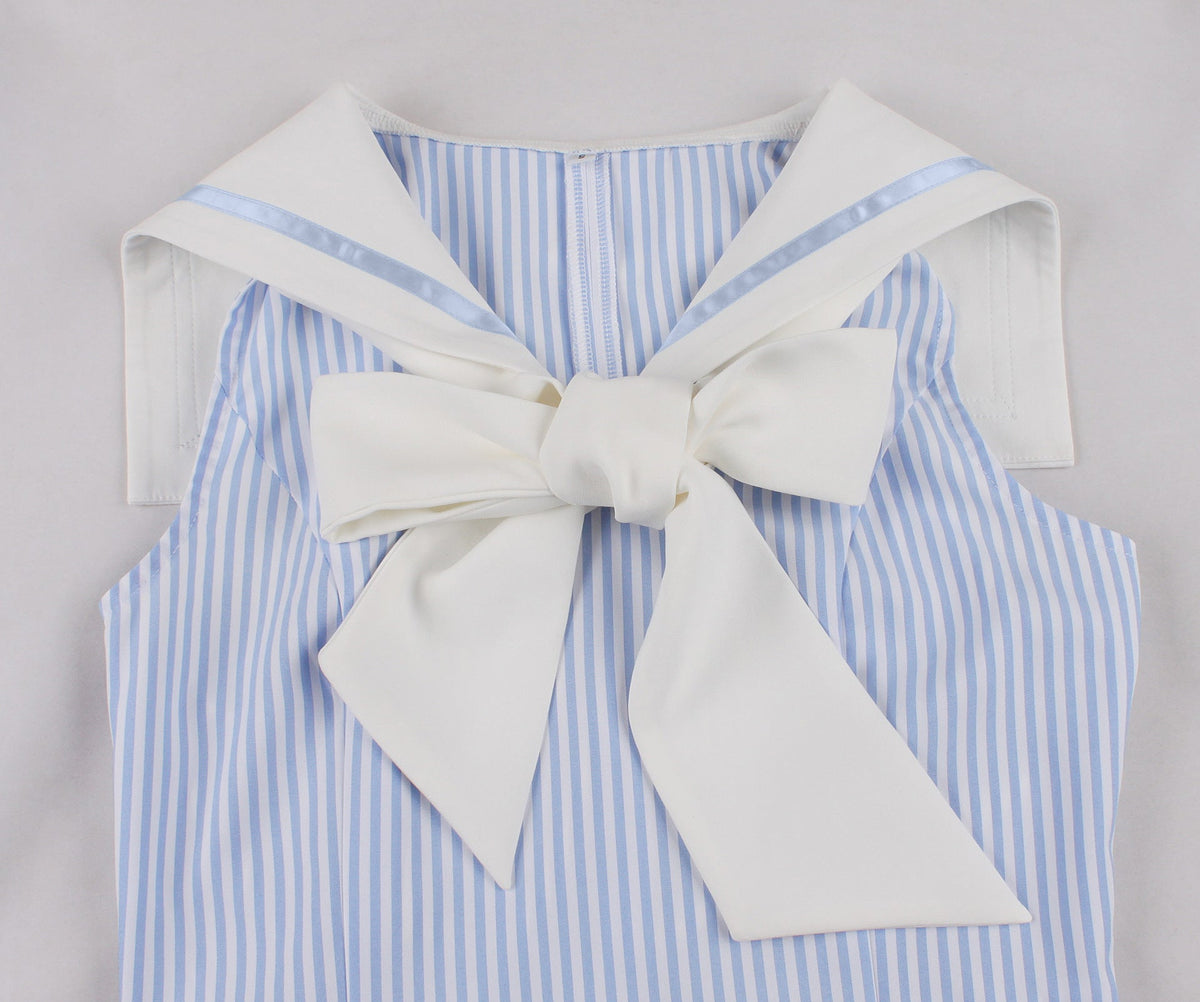 Sailor Bow-Tie Strap Dress Hot Deal Warehouse