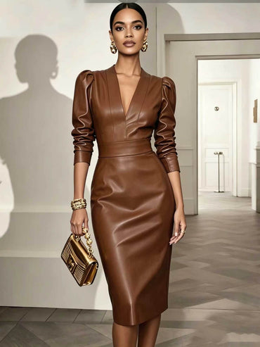 bodycon leather dress Australia