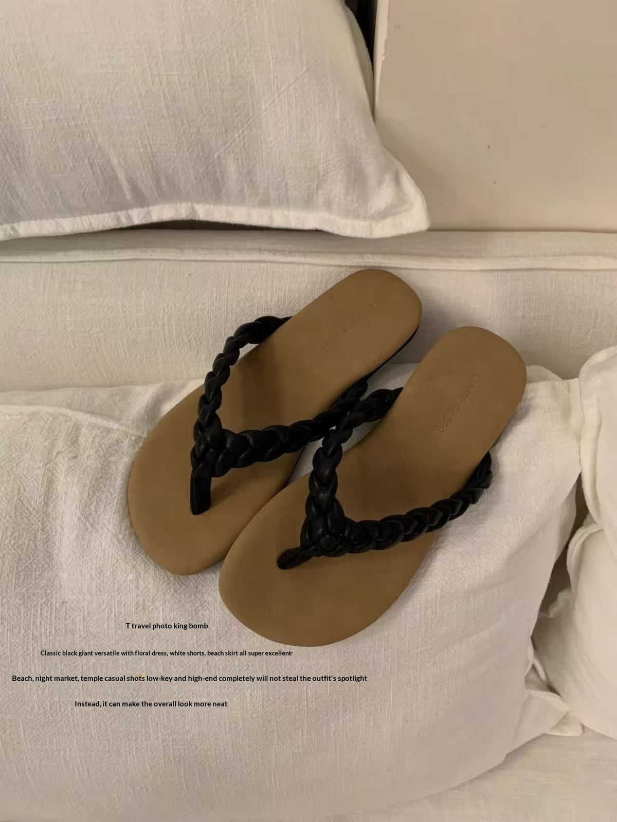 woven flat sandals women Australia