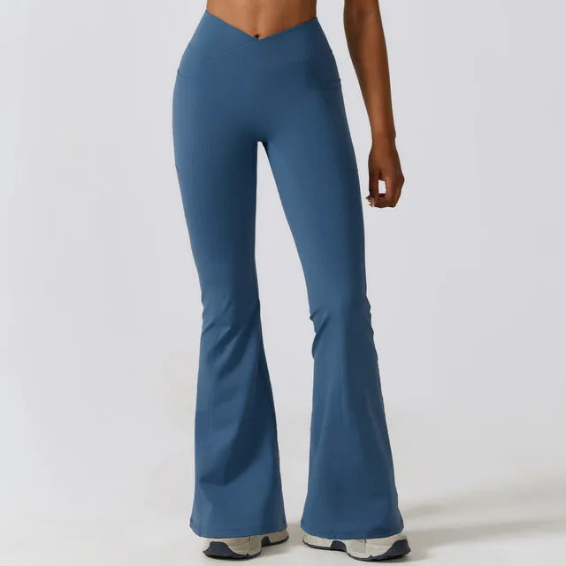 Women Gym High Waist Wide Leg Pants Hot Deal Warehouse