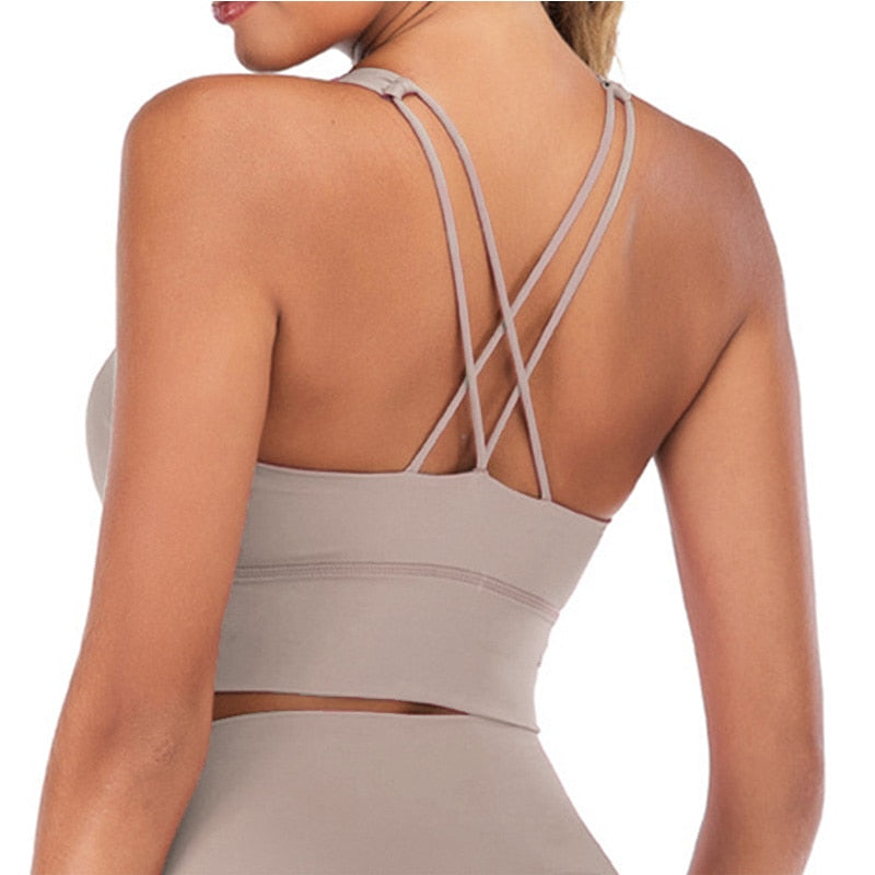 "Women’s 2-piece yoga set featuring a supportive sports bra and high-waisted leggings, made from breathable, stretchy fabric for comfort and flexibility during yoga and fitness activities."