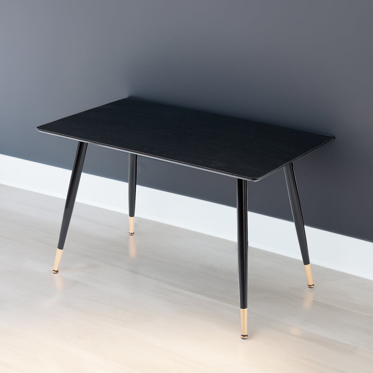 “Black modern kitchen dining table – sleek, contemporary table for stylish dining spaces and everyday family meals – Hot Deal Warehouse furniture”

