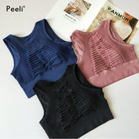 Seamless Padded Sports Bra High Impact Hot Deal Warehouse