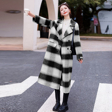 “Carrie Plaid Coat – women’s stylish plaid wool-blend coat with a modern fit, perfect for adding warmth and classic style to any outfit – Hot Deal Warehouse fashion”


