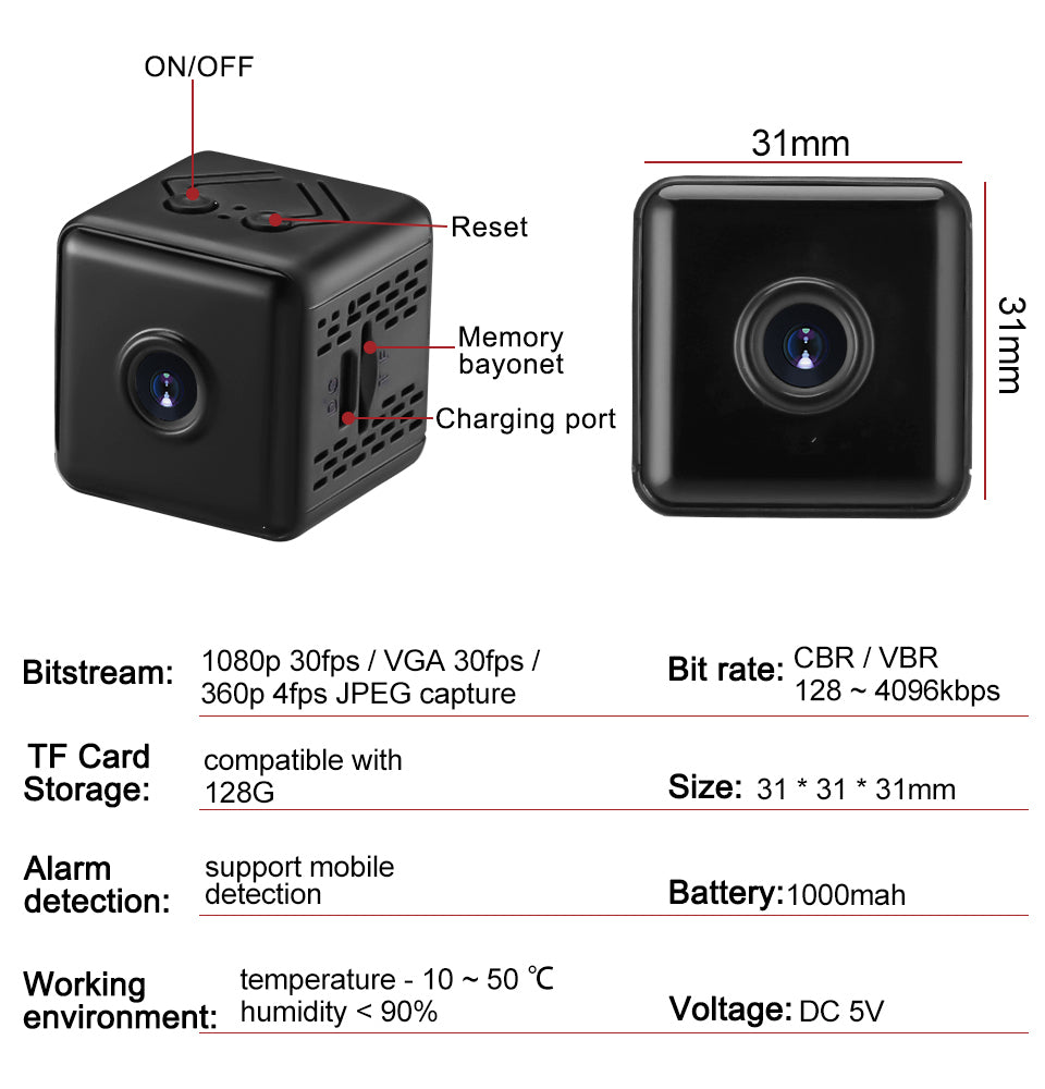 X6 HD wireless IP camera with high-definition video quality, motion detection, and remote access, designed for home security and surveillance.