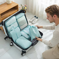 7Pcs Travel Packing Cubes, Luggage Organizer Set with Shoe Bag for Clothes Storage Hot Deal Warehouse