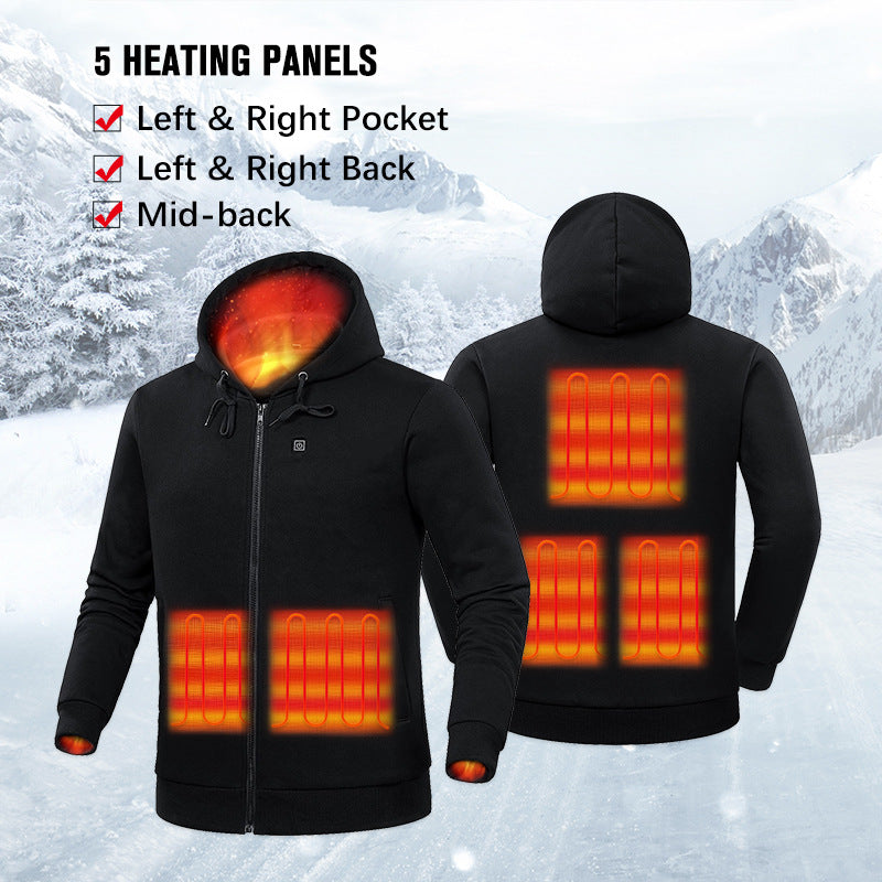 “Fiery Heated Jacket for Men – men’s heated jacket with adjustable warmth, ideal for outdoor activities in cold weather – Hot Deal Warehouse menswear”
