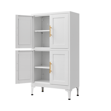 “Deluxe White Storage Cabinet – spacious, modern storage cabinet in crisp white, perfect for organizing any room in style – Hot Deal Warehouse home furniture”
