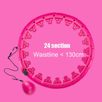 Smart fitness sport hoop with a compact design, featuring adjustable weight and a motion sensor for tracking workout progress, ideal for improving core strength and toning.