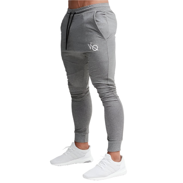 Men’s joggers made from soft, stretchy fabric, featuring an elastic waistband and cuffed ankles, perfect for casual wear or active workouts