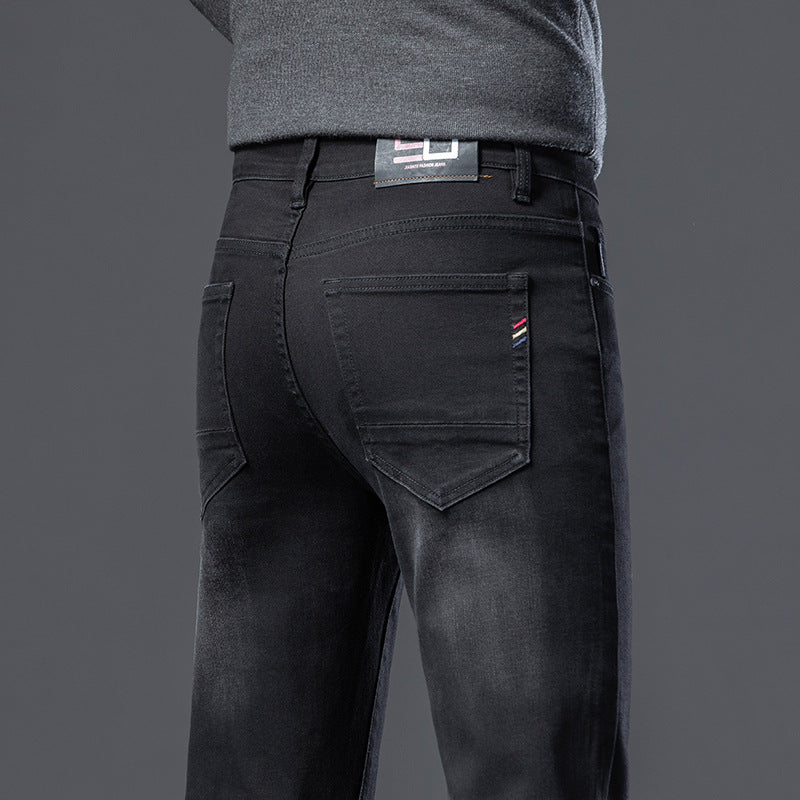 “Fleece Padded Men’s Slim Straight Jeans – warm, slim-fit men’s jeans with fleece lining for comfort in cold weather – Hot Deal Warehouse menswear”
