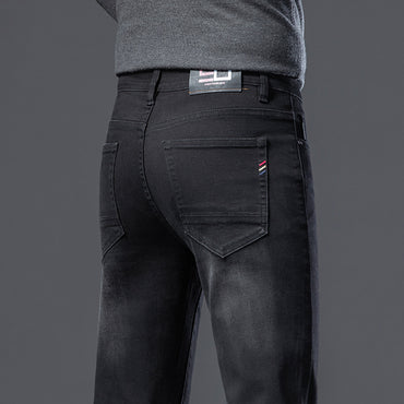 “Fleece Padded Men’s Slim Straight Jeans – warm, slim-fit men’s jeans with fleece lining for comfort in cold weather – Hot Deal Warehouse menswear”
