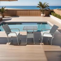 “3 piece patio wicker conversation set – stylish, weather-resistant outdoor furniture for relaxing and entertaining – Hot Deal Warehouse outdoor living”

