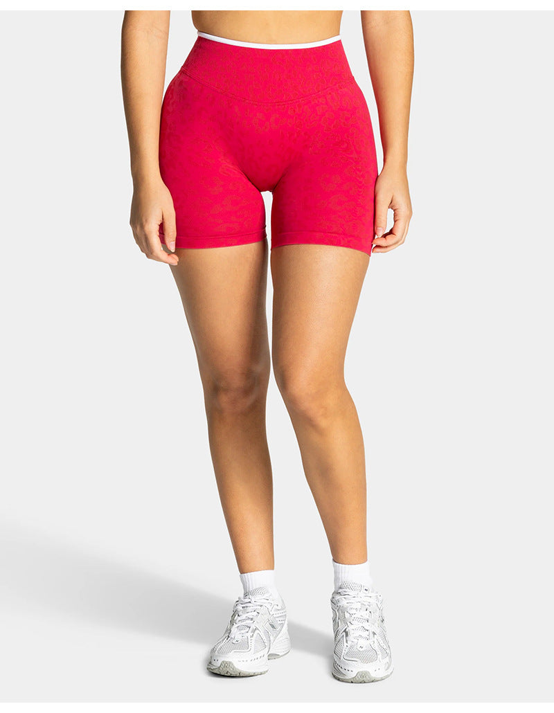 bold print active shorts women