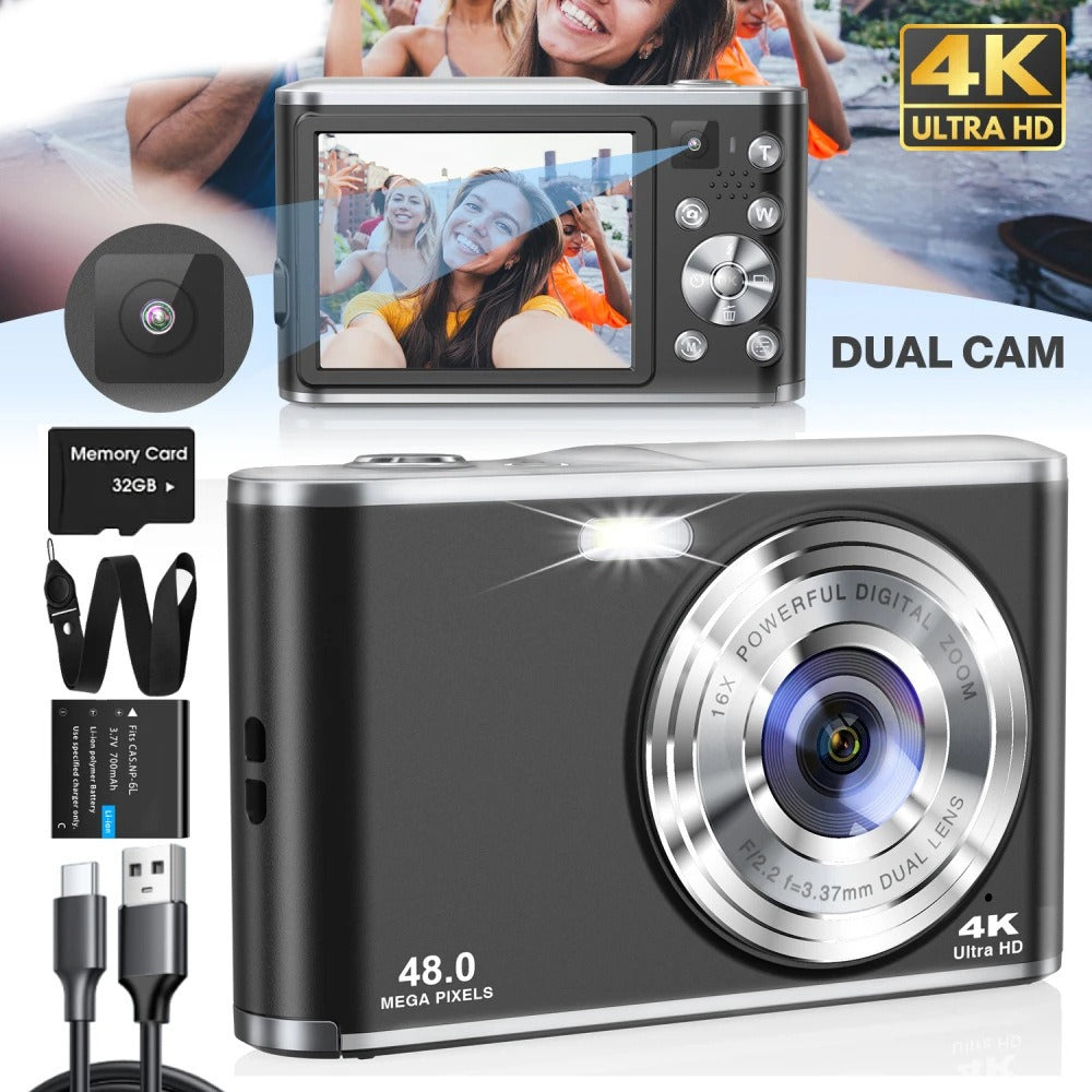 “DC306 Dual Camera – compact dual-lens digital camera for versatile photography and video, great for travel and everyday moments – Hot Deal Warehouse electronics”
