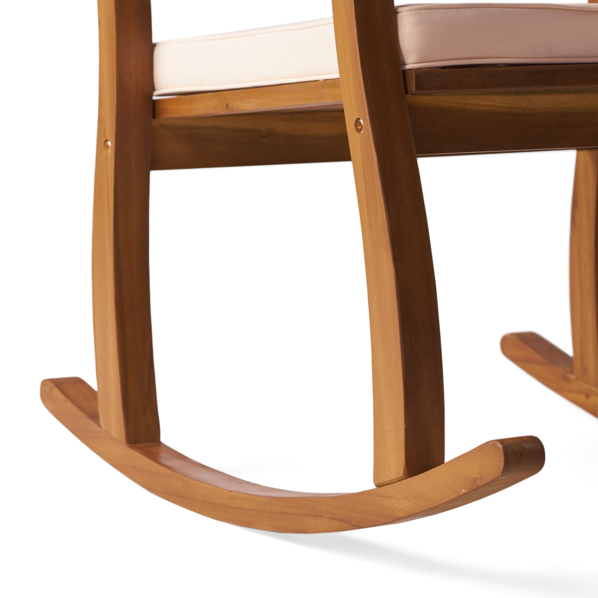 Selma rocking chair with a comfortable cushion, featuring a classic design and smooth rocking motion, perfect for relaxing in living rooms, patios, or nurseries