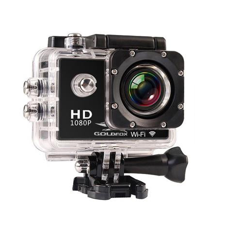SJ4000 WiFi Action Camera – 30M waterproof, 1080P Full HD, 12MP photo resolution, and helmet mount for extreme sports and underwater adventures.

