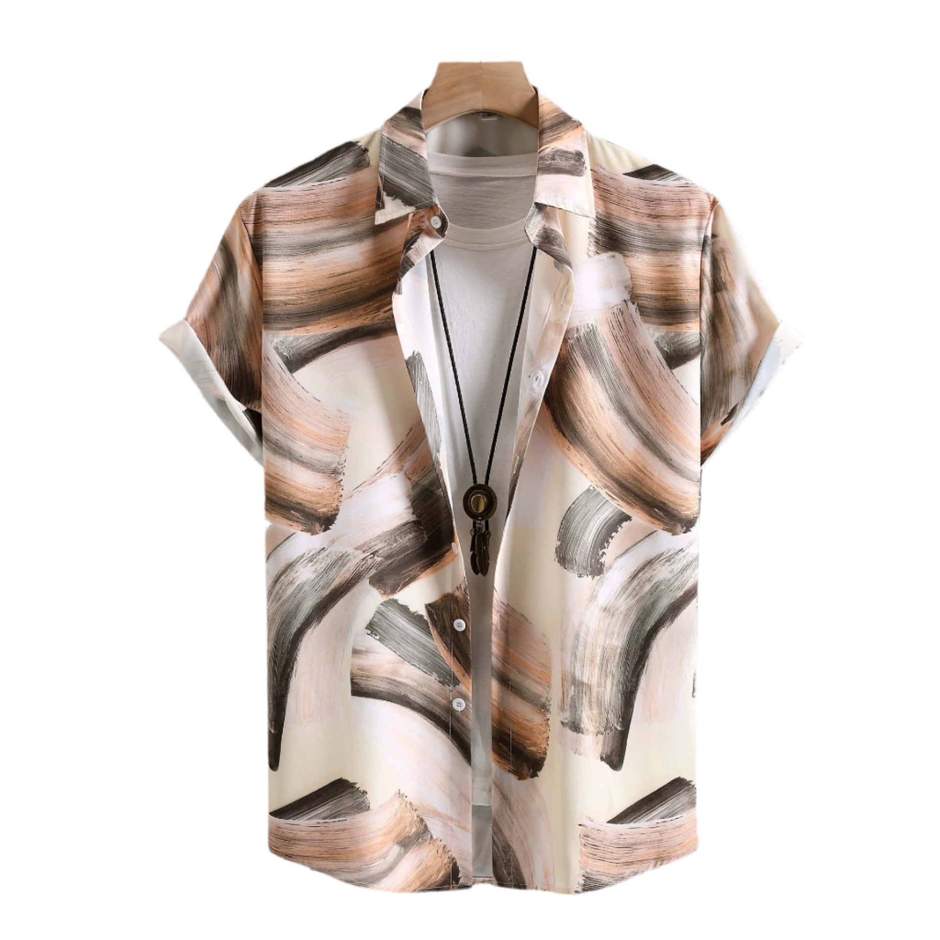 Plus Size Men’s Casual Fashion Printing Short Sleeve Shirt – A bold, printed casual shirt designed for comfort and style in larger sizes. Perfect for warm weather.








