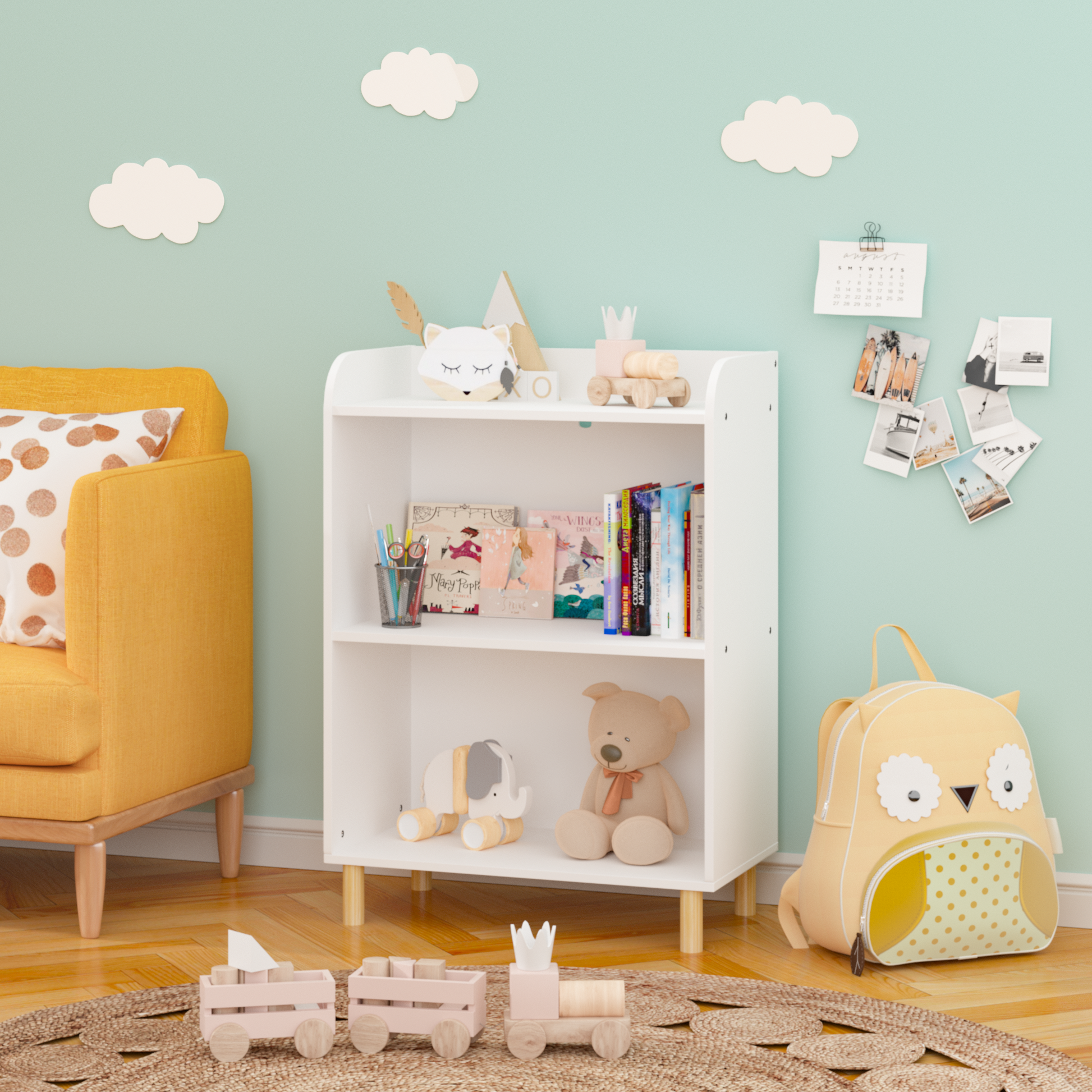 “3-tier bookcase – modern, space-saving shelving unit for books, décor, and storage – Hot Deal Warehouse furniture”

