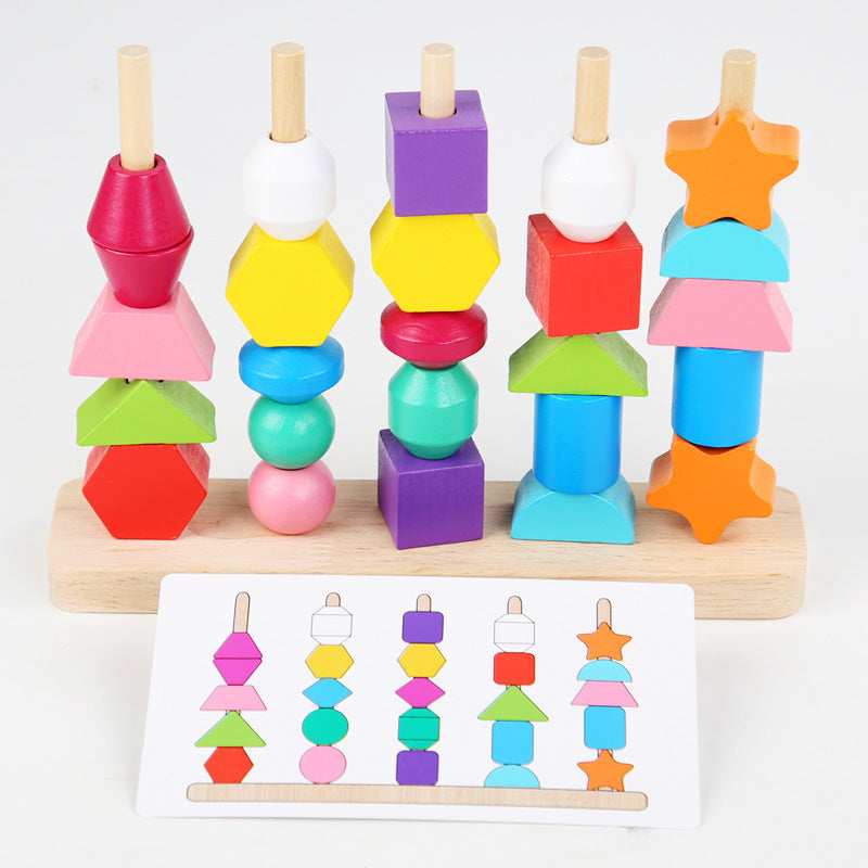Wooden Puzzle Bead Toys