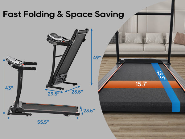 “Folding Treadmill for Home – space-saving, foldable treadmill for convenient home workouts and cardio training – Hot Deal Warehouse fitness”
