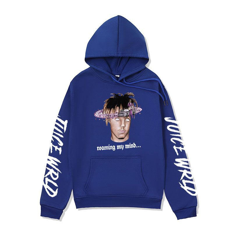 Men’s autumn winter hoodie – rapper-inspired streetwear jacket with bold graphic print.

