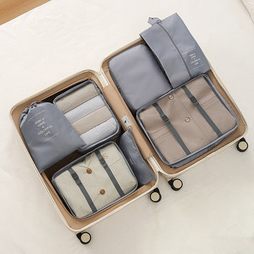 7Pcs Travel Packing Cubes, Luggage Organizer Set with Shoe Bag for Clothes Storage Hot Deal Warehouse