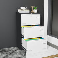 “3 drawer metal lateral file cabinet with lock – secure, durable office storage for documents and files – Hot Deal Warehouse office furniture”

